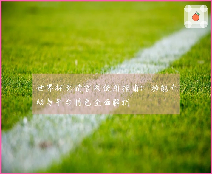 世界杯竞猜官网使用指南：功能介绍与平台特色全面解析
