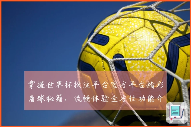 掌握世界杯投注平台官方平台精彩看球秘籍，流畅体验全方位功能介绍